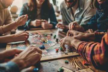 Friends enjoy playing various games, creating memorable moments together.