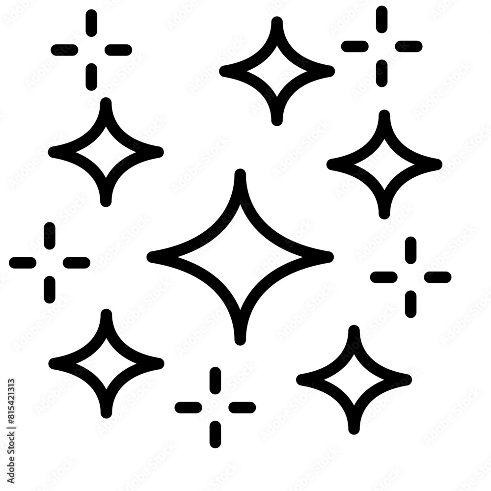 Poster glowing star vector icon. can be used for carnival iconset.