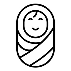 Baby vector icon. Can be used for Child Adoption iconset.