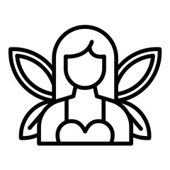 Fairy vector icon. Can be used for Fairytale iconset.