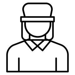 Protective Visor vector icon. Can be used for Nursing iconset.