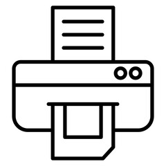 Printing Service vector icon. Can be used for Coworking Space iconset.