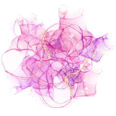 Alcohol ink splash clipart 