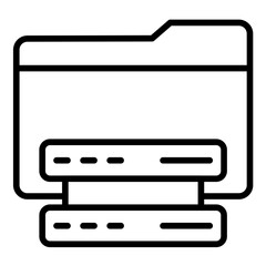 Data Storage vector icon. Can be used for Compliance And Regulation iconset.