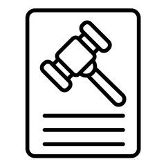 Penalty vector icon. Can be used for Compliance And Regulation iconset.