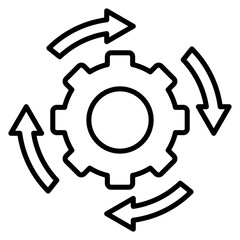 Workflow Cycle vector icon. Can be used for Documents And Files iconset.