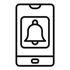 App Notifications vector icon. Can be used for Digital Retail iconset.