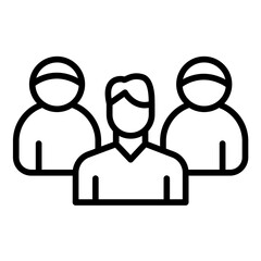 Coactive Teams vector icon. Can be used for Teamwork iconset.