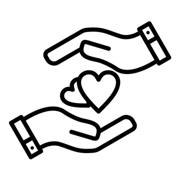 Kindness vector icon. Can be used for Core Values iconset.