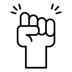 Courage vector icon. Can be used for Core Values iconset.