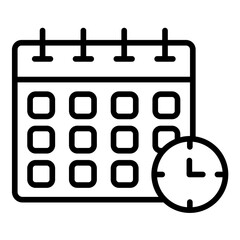 Schedule vector icon. Can be used for Project Assesment iconset.