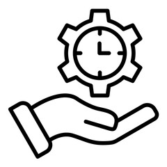 Time Management vector icon. Can be used for Project Assesment iconset.