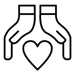 Kind Acts vector icon. Can be used for Charity iconset.