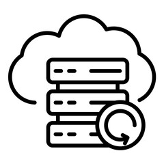 Database Backup vector icon. Can be used for Business and HR iconset.