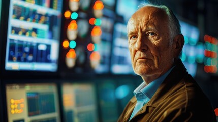 The picture of the senior russian male in his early 60s working as energy sector executive, the executive require skills like resource management, industry experience and communication skills. AIG43.