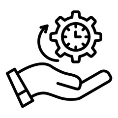 Time Management vector icon. Can be used for Business Performance iconset.