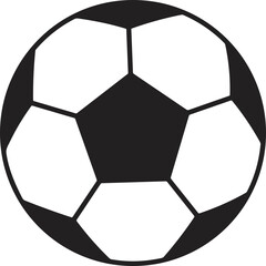 Football ball realistic. Soccer ball.  Mockup of sports element vector illustration