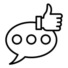 Feedback vector icon. Can be used for Action Plan iconset.