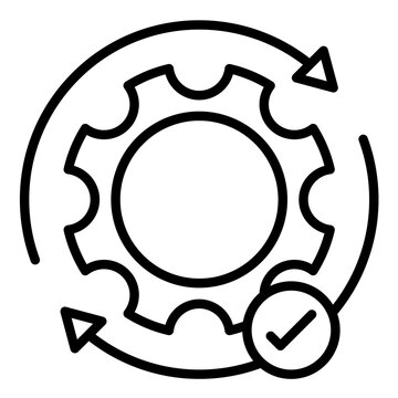 Execution vector icon. Can be used for Action Plan iconset.