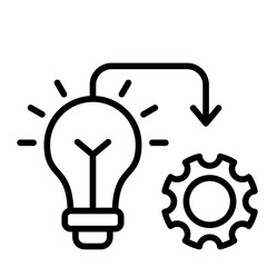 Implementation vector icon. Can be used for Action Plan iconset.