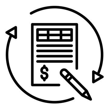Loan Renewal vector icon. Can be used for Loan iconset.