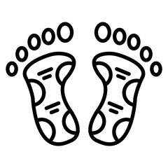 Reflexology vector icon. Can be used for Spa iconset.