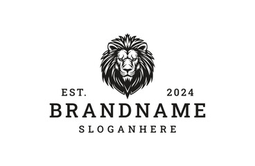 Obraz premium Head Lion logo icon design template vector illustration