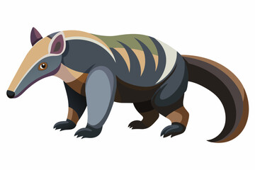 anteater cartoon vector illustration