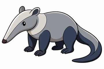 anteater cartoon vector illustration