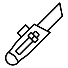 Utility Knife vector icon. Can be used for Home Improvements iconset.