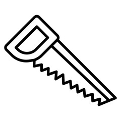 Handsaw vector icon. Can be used for Home Improvements iconset.