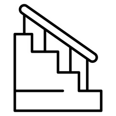 Staircase vector icon. Can be used for Home Improvements iconset.