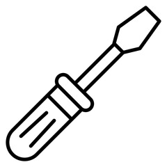 Screwdriver vector icon. Can be used for Home Improvements iconset.