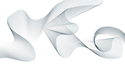Vector Illustration of the gray pattern of lines abstract background.  Modern background of waves of many surfaces. Vector illustration.
