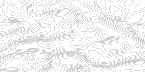 Abstract Topographic Contour Line Pattern in Gray and White, geographic mountain relief. Retro topographic map. geographic contour map paper