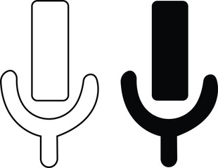 illustration of an figure Microphone Icons set. variant microphone icon. Karaoke mic. Podcast microphone. web and mobile icons. vector illustration Retro microphone vector sign