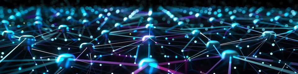 Obraz premium A futuristic depiction of a quantum computing matrix