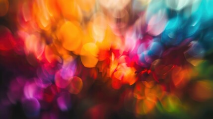 Blurred background with multiple colors