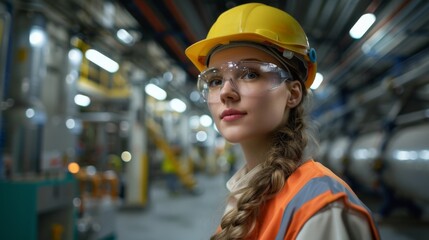 A female engineer leading a safety briefing before starting the installation work.