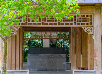 Zhishan Garden in National Palace Museum Taipei Taiwan.