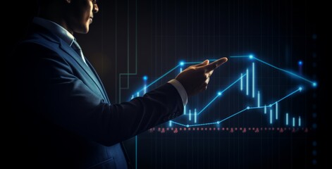 Business growth, Boost business or success concept, profit growth, sales and revenue growth, Progress or development concept, arrow chart Future Growth Plan, Bitcoin