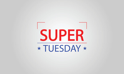 Obraz premium From Words to design Transforming Super Tuesday with Text Illustration
