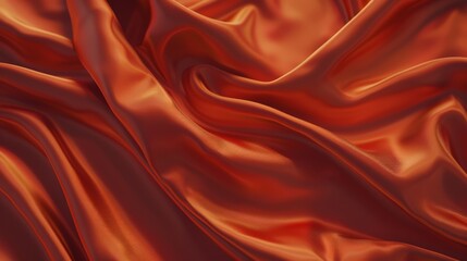 Fototapeta premium A tight shot of a red fabric with substantial creases at its upper and lower edges