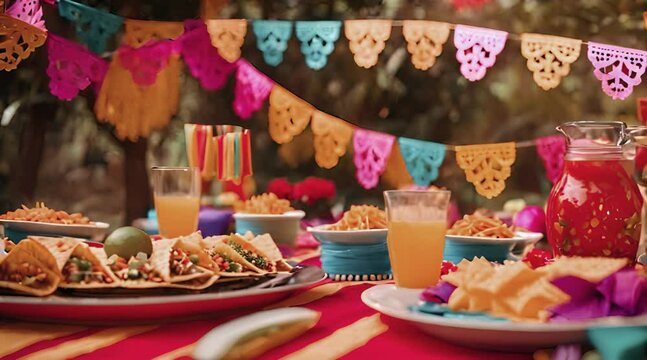 Tropical Flowers Tiki Party Decor