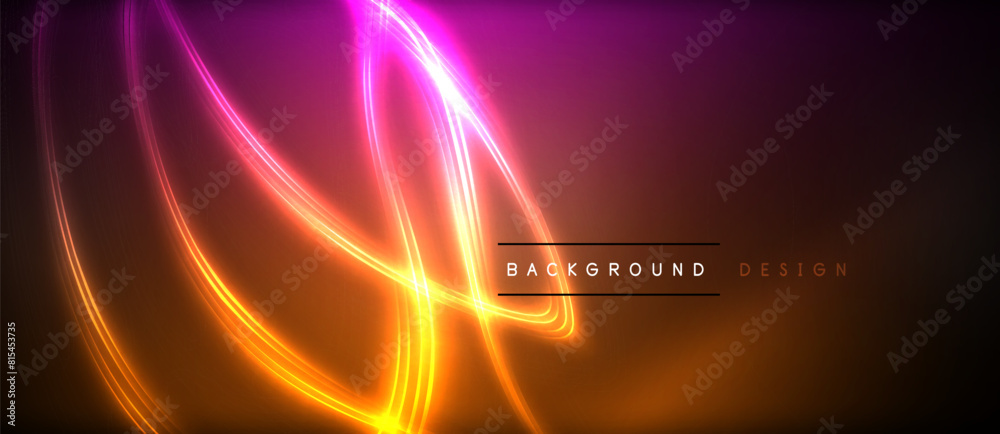 Poster an artful display of visual effect lighting creates a mesmerizing swirl of amber, magenta, and heat 