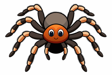 tarantula cartoon vector illustration