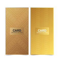 elegant gold pattern card design template