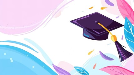 Create a modern and minimalist graduation ceremony invitationHan