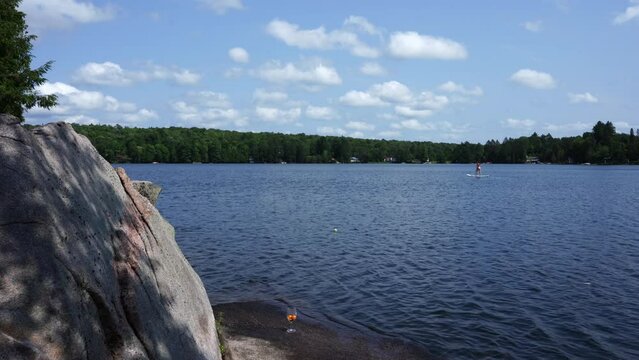 Solo Paddle Boarding Adventure on Magnetawan Lake, Ontario
