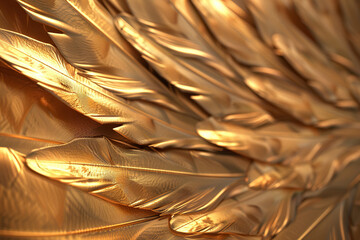 Generative ai on theme of beautiful texture bird feather for design natural abstract background